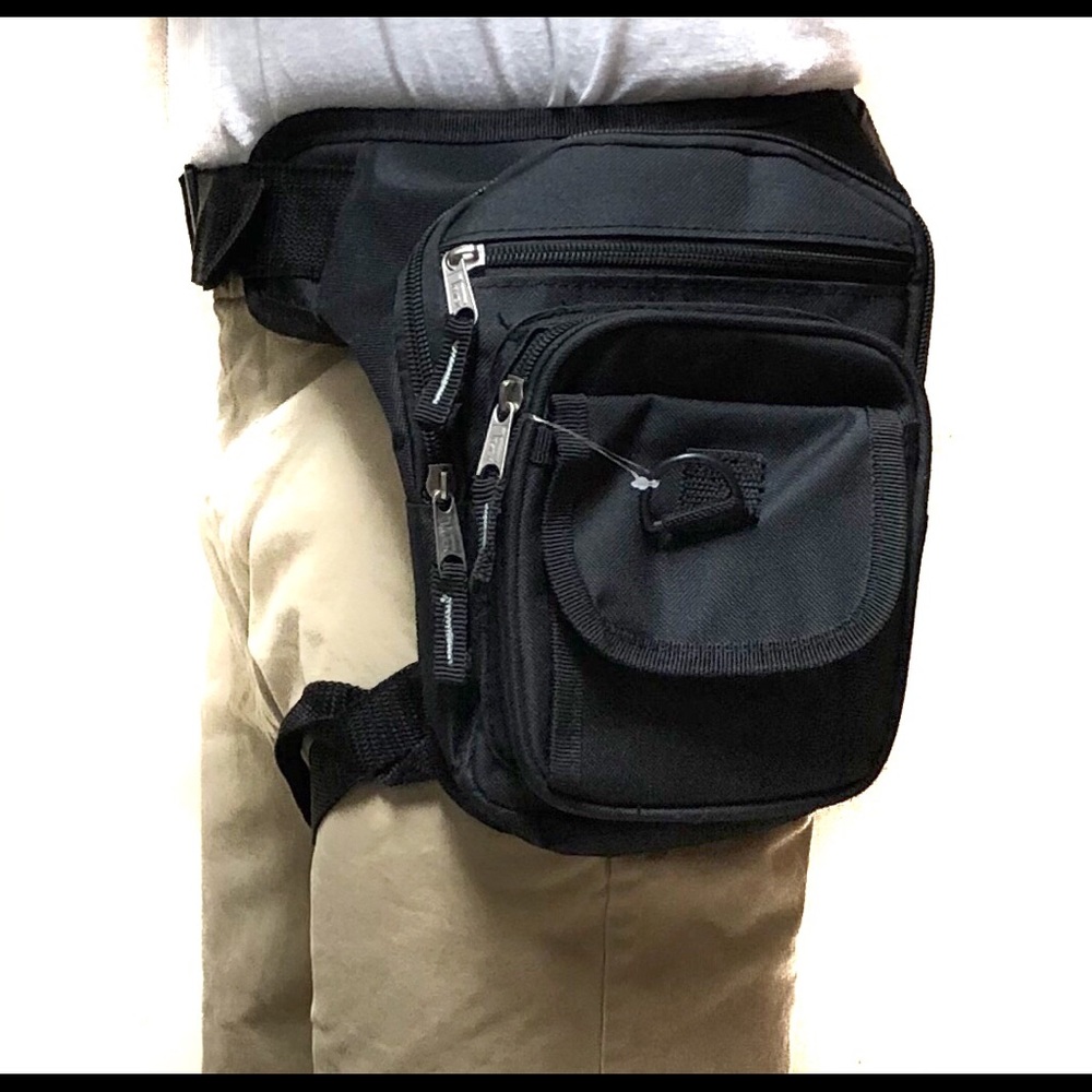 Holster style drop leg bag waist hip pouch - Picture 4 of 7